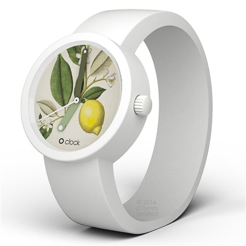 horloge met botanische citroen